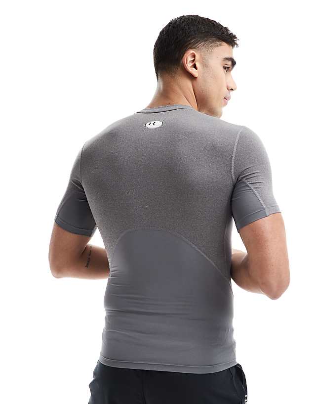 Asos Under Armour Heatgear Compression T-shirt In Grey