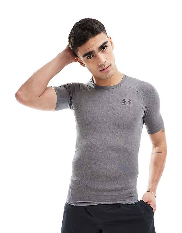 asos Under Armour Heatgear compression t-shirt in grey