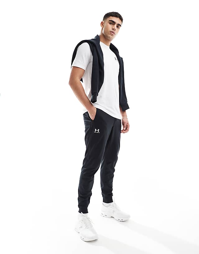 Asos Under Armour Sportstyle Tricot Jogger In Black