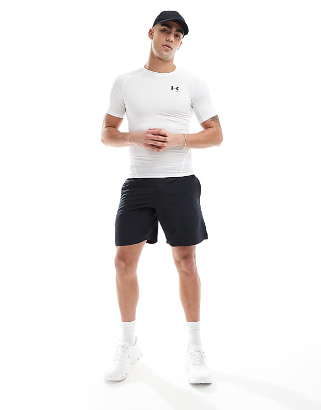 Asos Under Armour Tech Woven Wordmark Shorts In Black