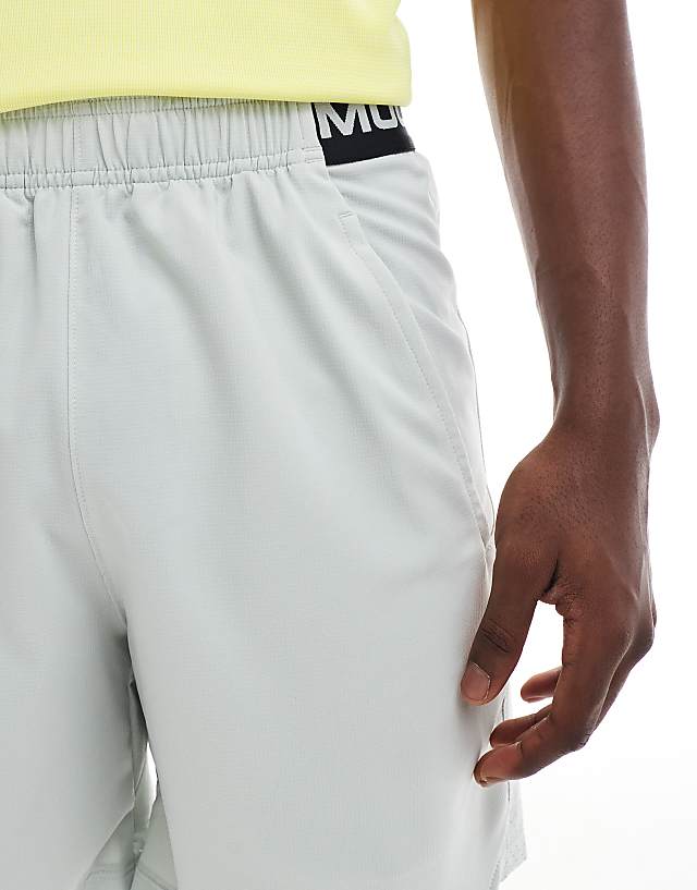 Asos Under Armour Vanish Woven 6 Inch Graphic Shorts In Green