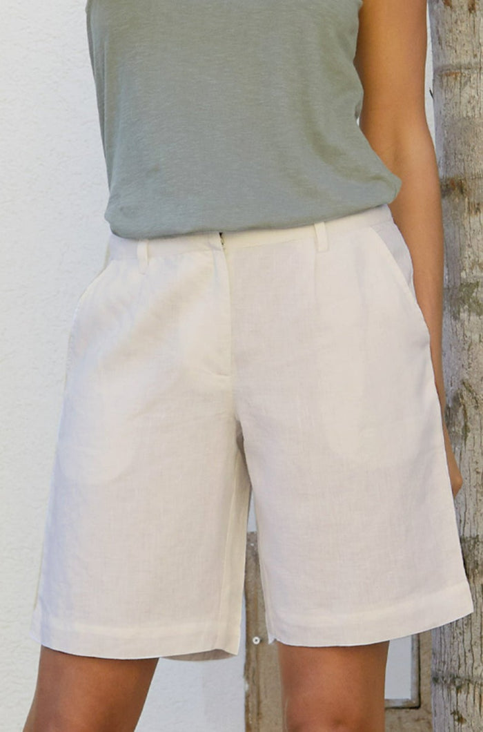 aspiga Alexandra Long Linen Shorts