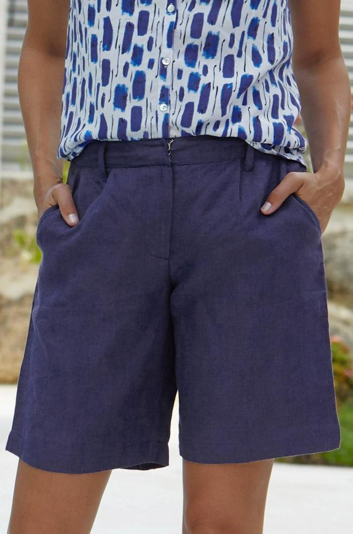 aspiga Alexandra Long Linen Shorts