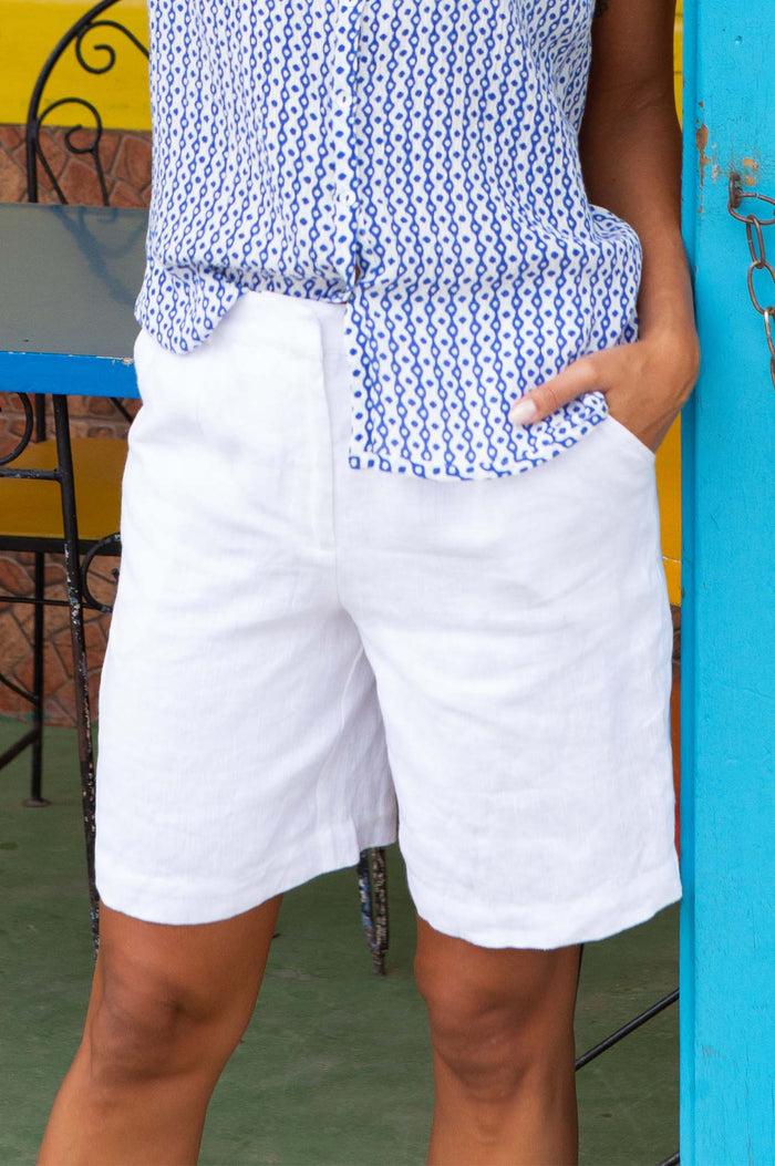 aspiga Alexandra Long Linen Shorts