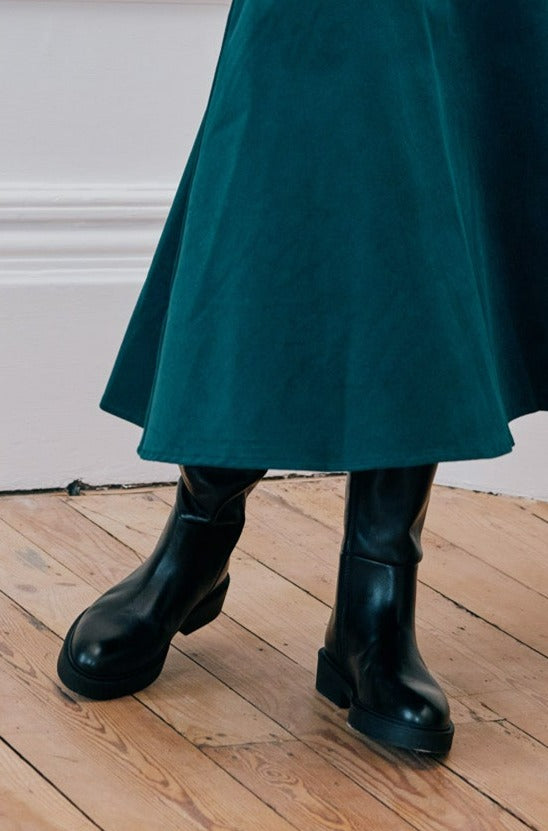 Aspiga ALPE Leather Knee High Flat Boots