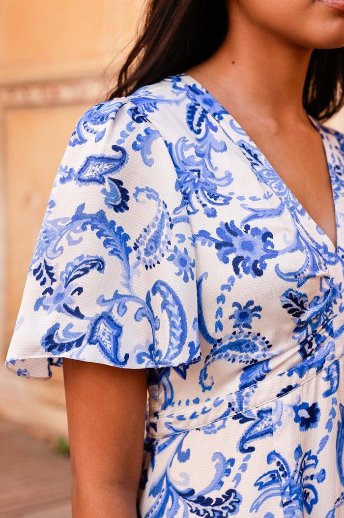 Aspiga Anais Hammered Satin Dress