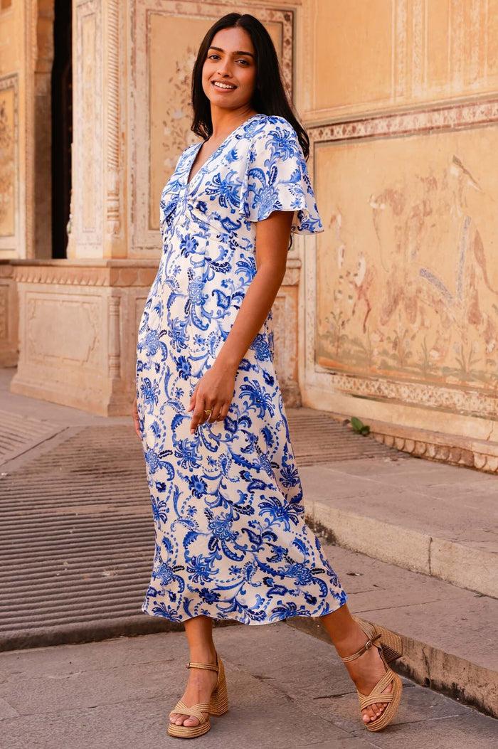 Aspiga Anais Hammered Satin Dress