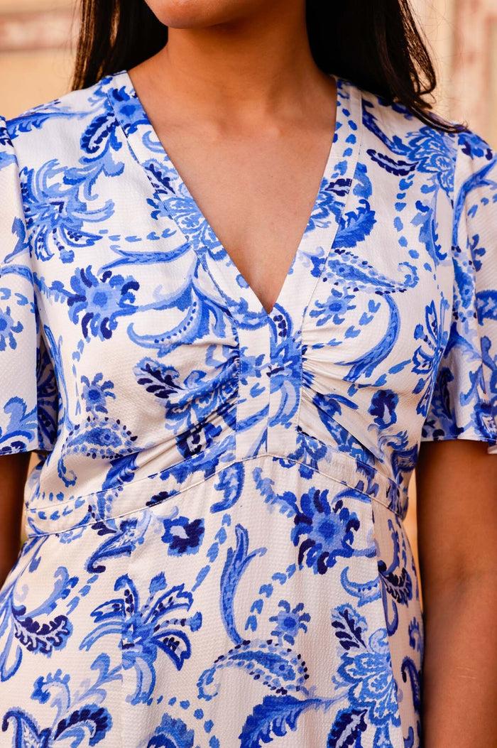 Aspiga Anais Hammered Satin Dress