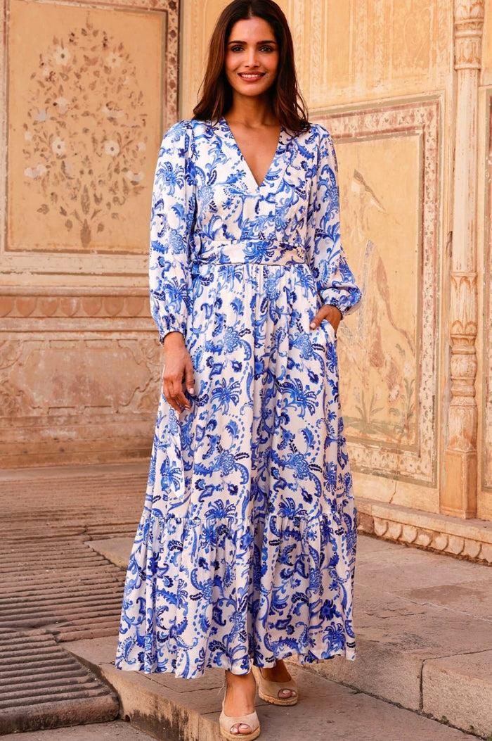 Aspiga Annie Hammered Satin Maxi Dress