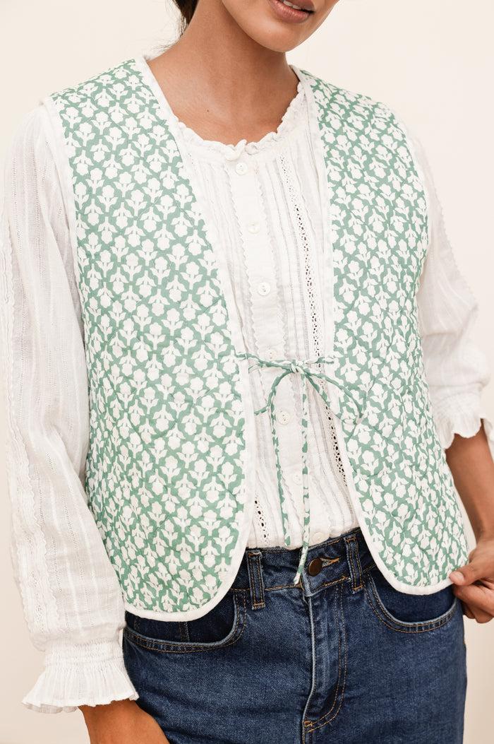 Aspiga Arlo Quilted Organic Cotton Gilet