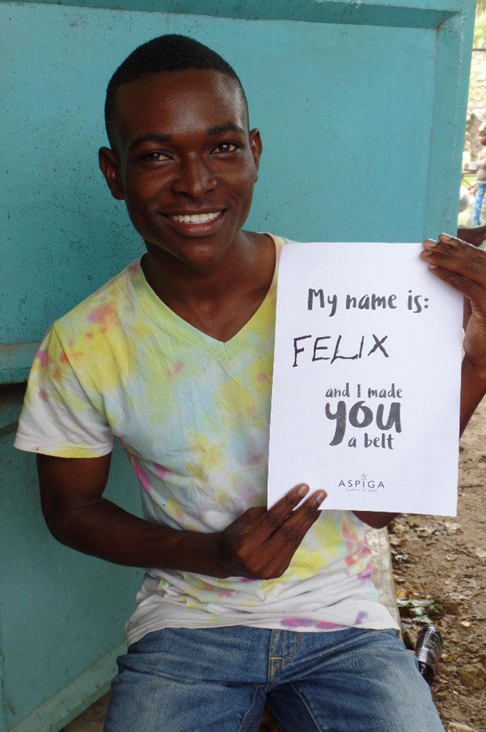 Aspiga Arrow Leather Belt