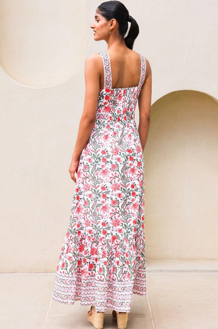 Aspiga Aurelia Organic Cotton Block Print Dress