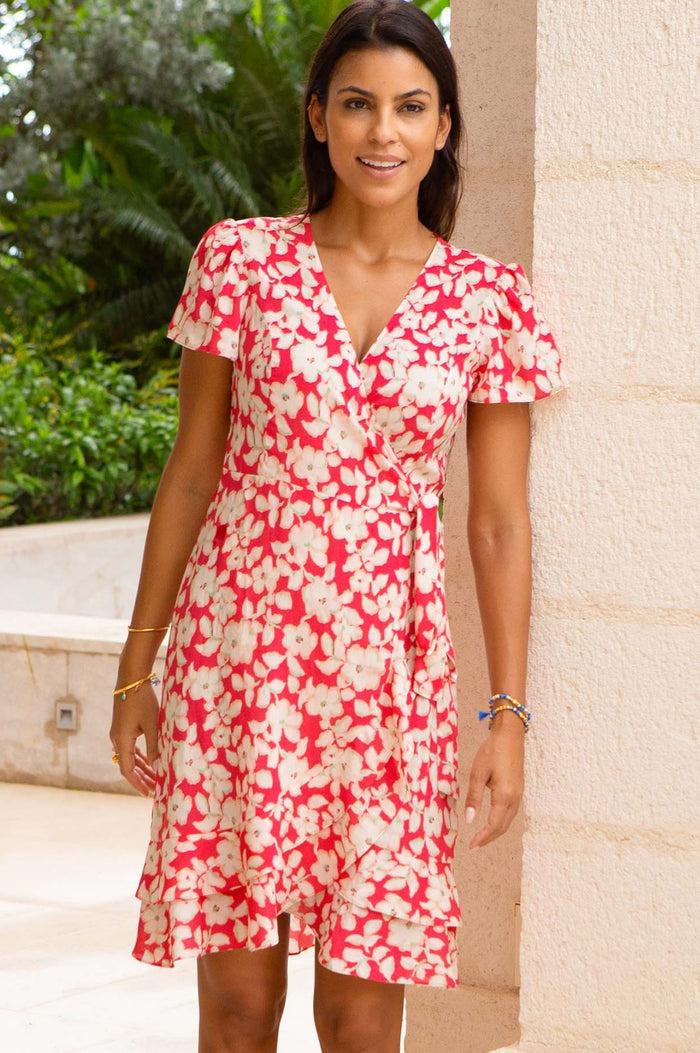 aspiga Chelsea EcoVero™ Wrap Dress