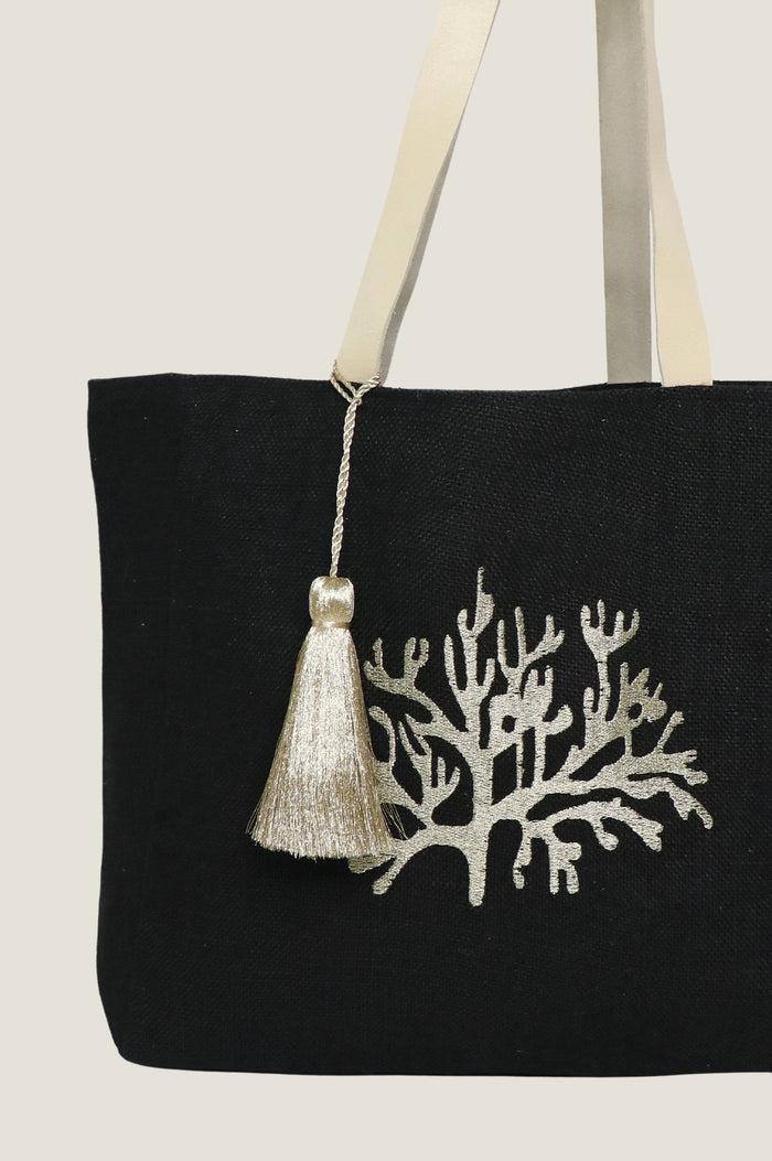 Aspiga Coral Jute Beach Bag