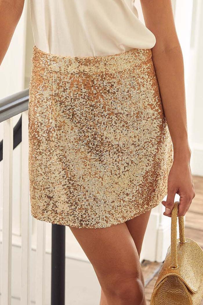 aspiga Daria Sequin Mini Skirt