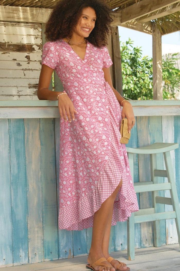 aspiga Demi Cotton Wrap Dress