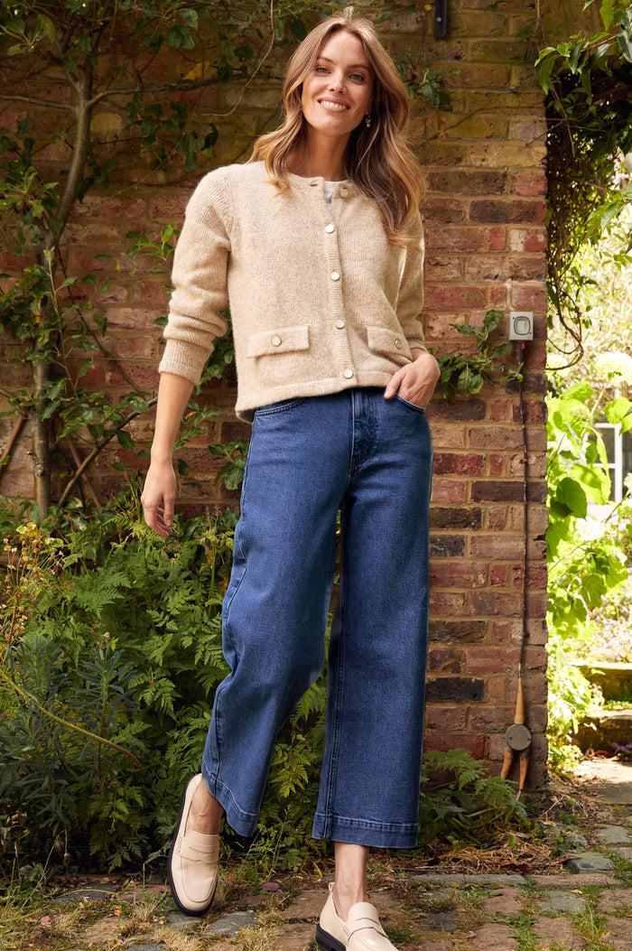 Aspiga Denim Wide Leg Crop Jean