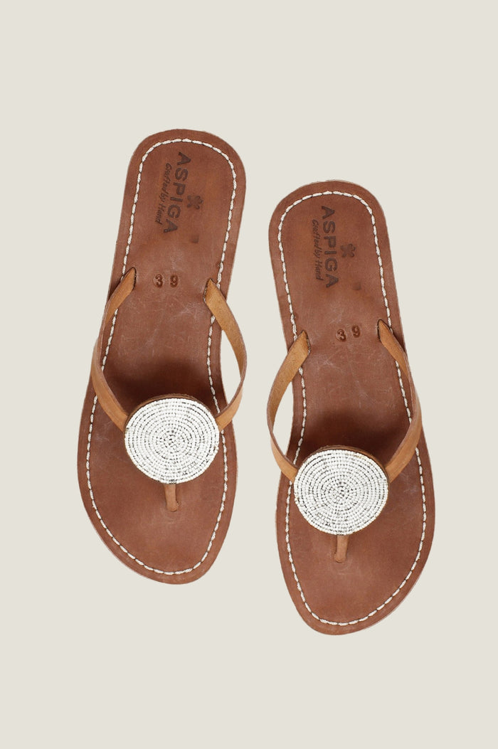 aspiga Disc Leather Sandals