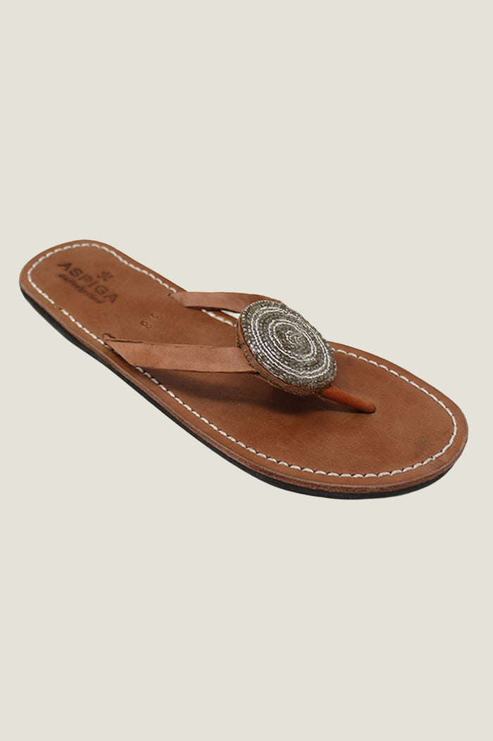 Aspiga Disc Leather Sandals