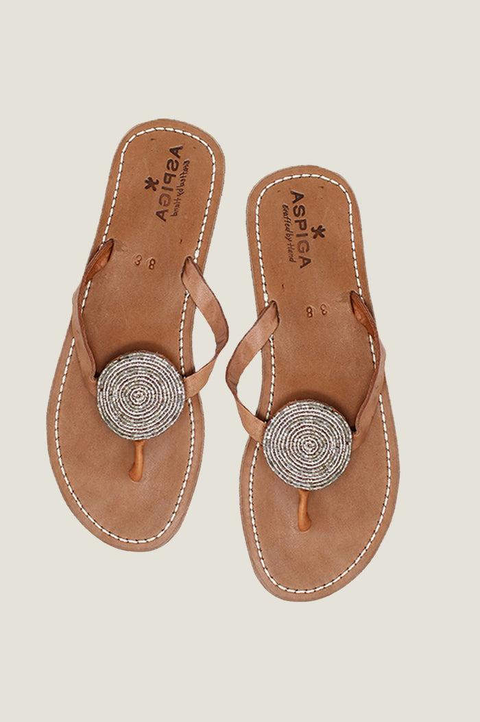 aspiga Disc Leather Sandals