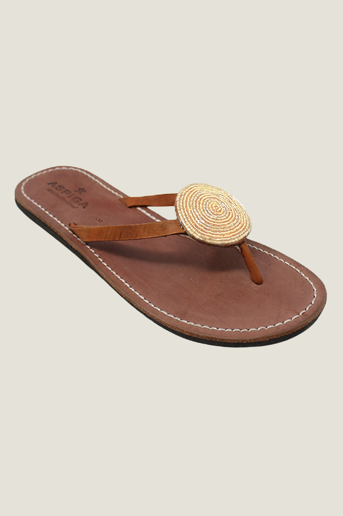 Aspiga Disc Leather Sandals