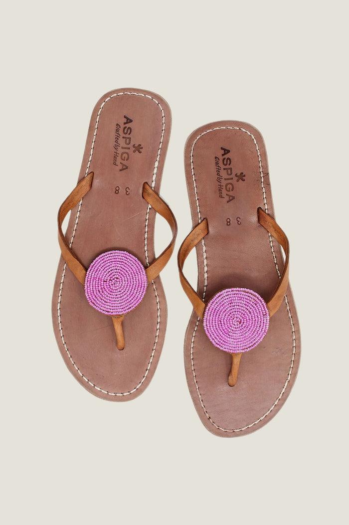 aspiga Disc Leather Sandals