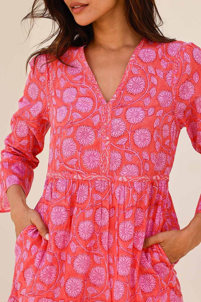 Aspiga Hayden Block Print Dress