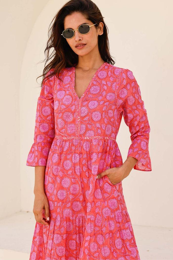 Aspiga Hayden Block Print Dress