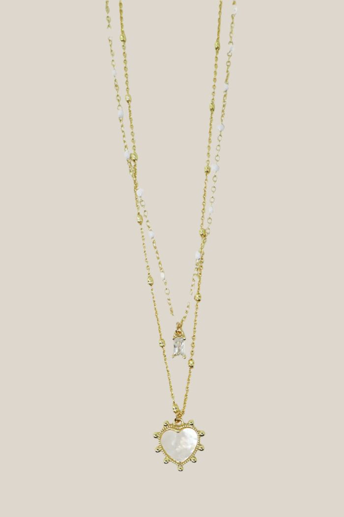 aspiga Heart Duo Necklace