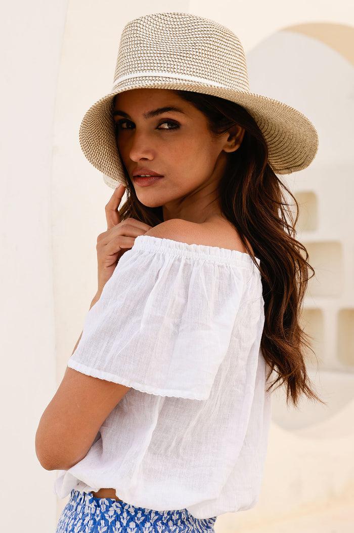 Aspiga Ilana Frill Organic Cotton Gauze Top