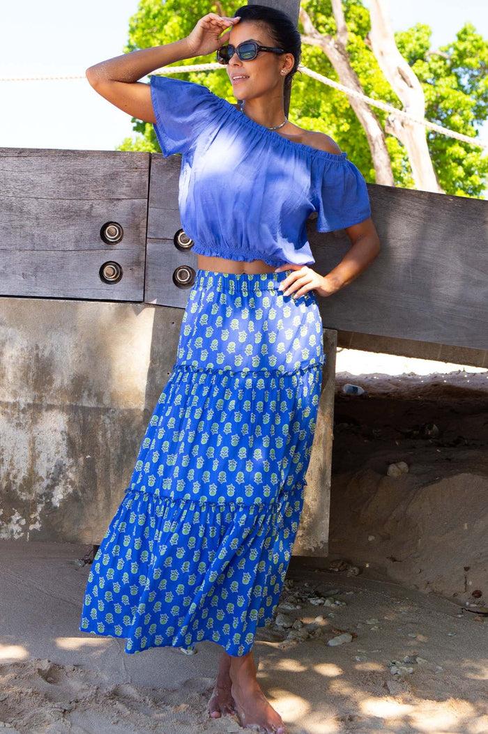 Aspiga Ilana Frill Organic Cotton Gauze Top