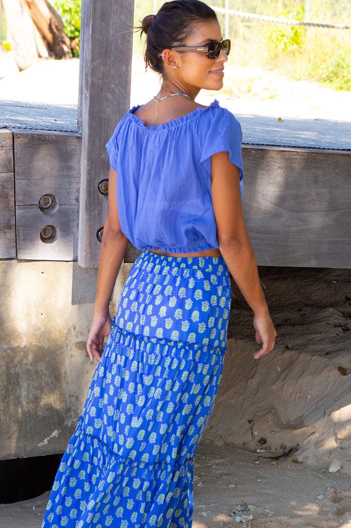 Aspiga Ilana Frill Organic Cotton Gauze Top