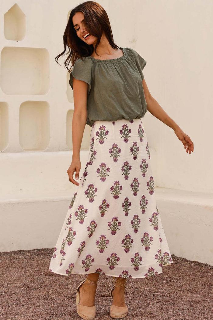 Aspiga Ilana Frill Organic Cotton Gauze Top