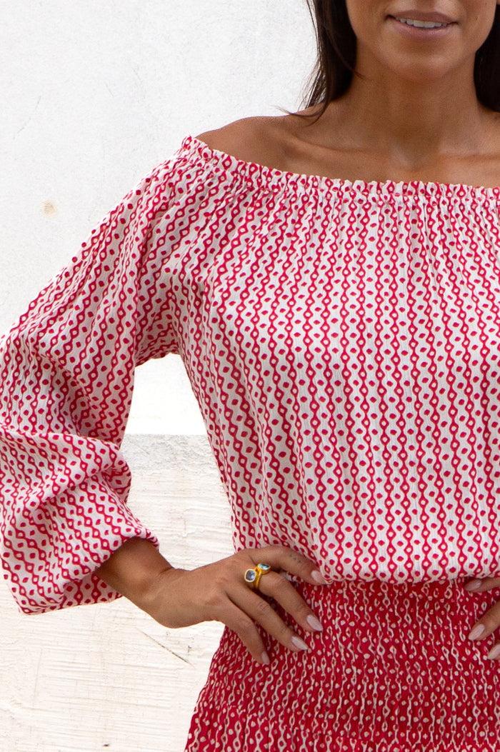 Aspiga Ilana Long Sleeve Frill Top