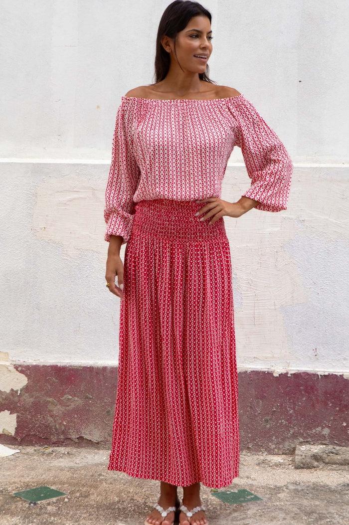 Aspiga Ilana Long Sleeve Frill Top