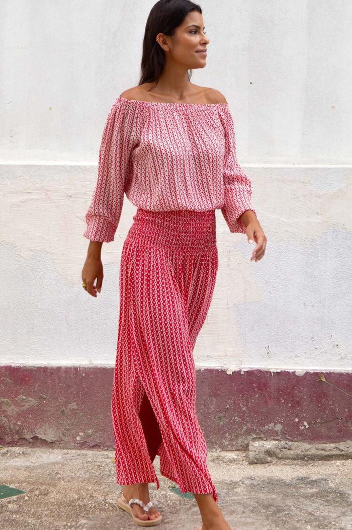 Aspiga Ilana Long Sleeve Frill Top