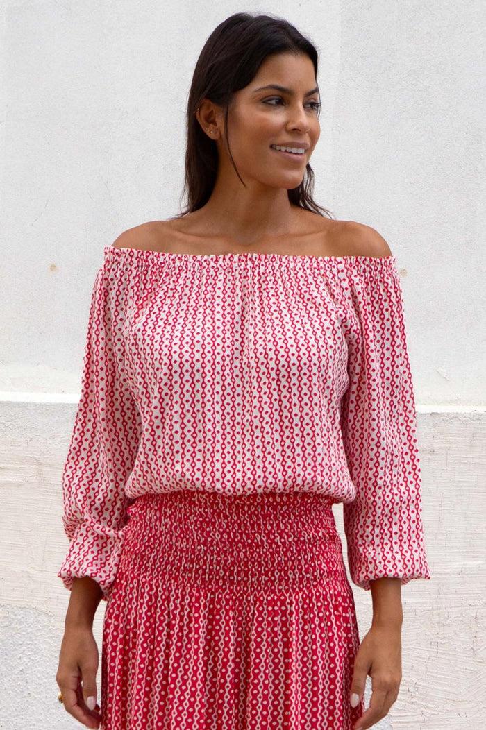 aspiga Ilana Long Sleeve Frill Top