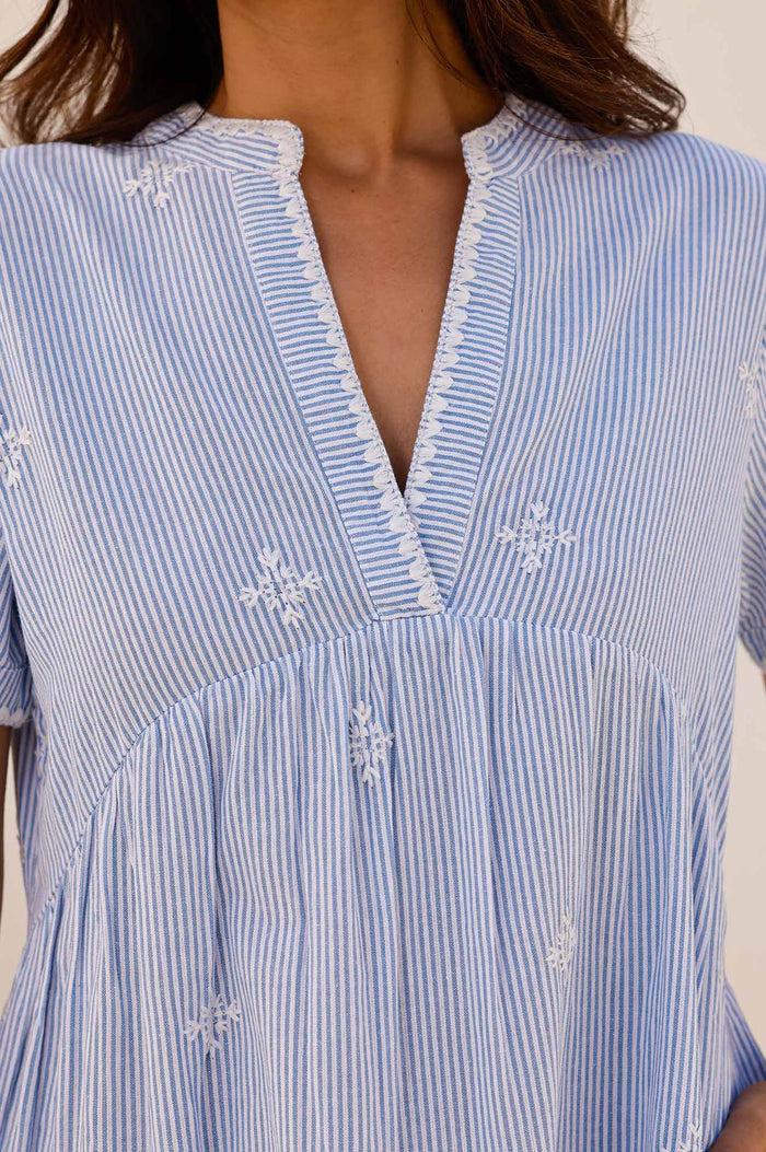 Aspiga India Embroidered Organic Cotton Dress