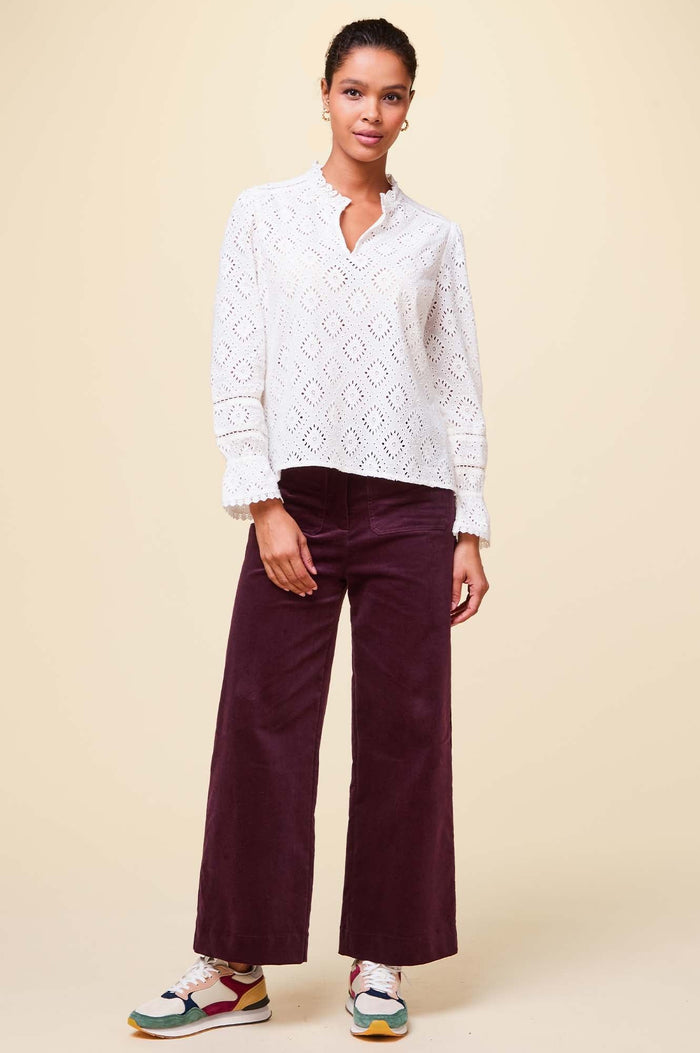Aspiga Kendal Cropped Stretch Corduroy Trouser