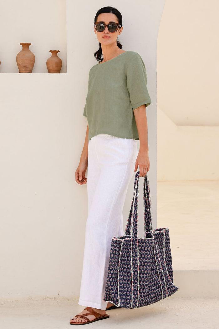 Aspiga Linen Shell Top