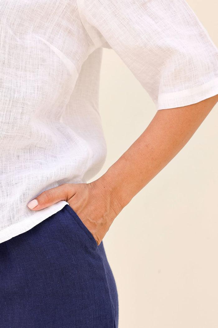 Aspiga Linen Shell Top