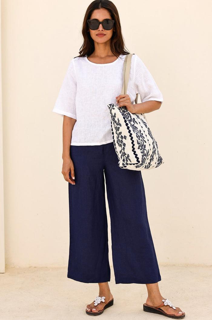 Aspiga Linen Shell Top