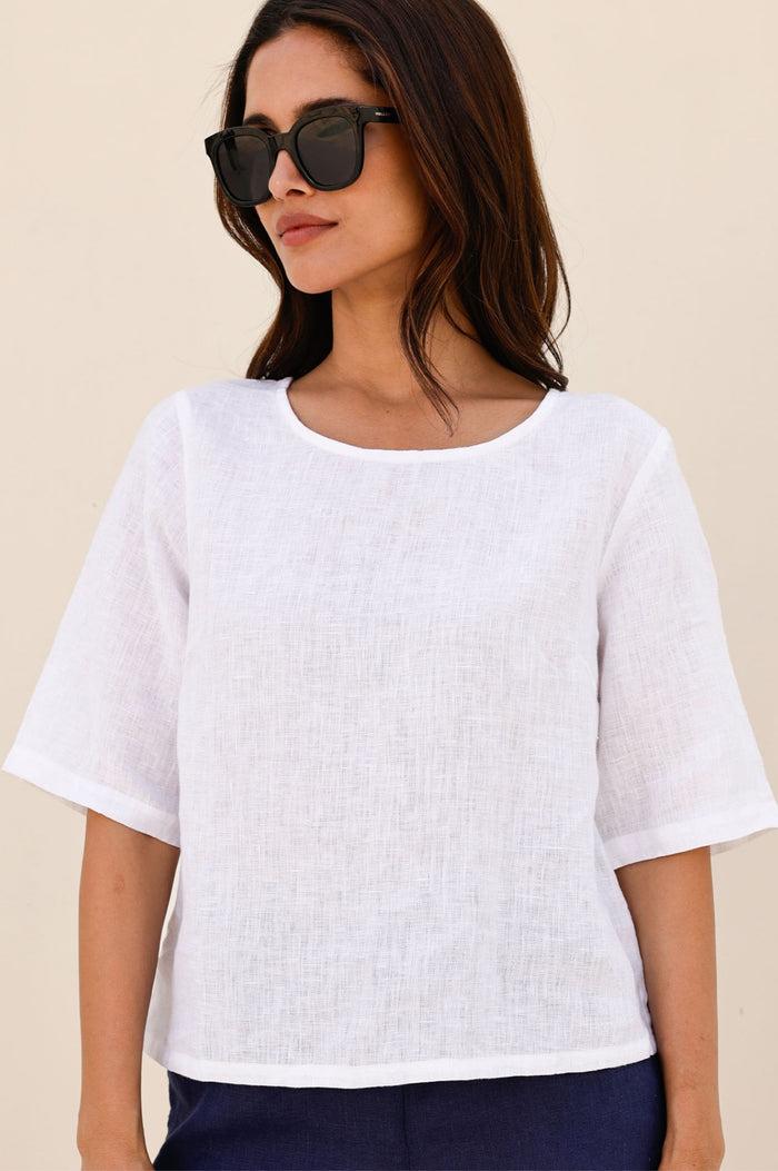 aspiga Linen Shell Top