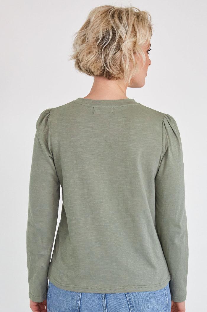 Aspiga Long Sleeve Puff Shoulder T-Shirt