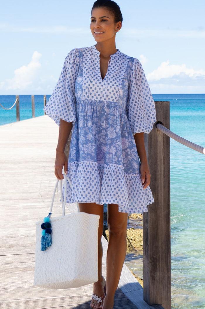 Aspiga Marina Organic Cotton Print Mix Dress