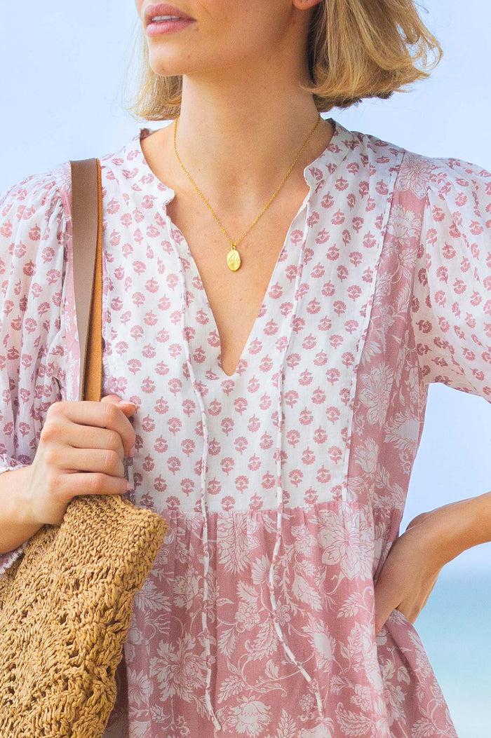 Aspiga Marina Organic Cotton Print Mix Dress