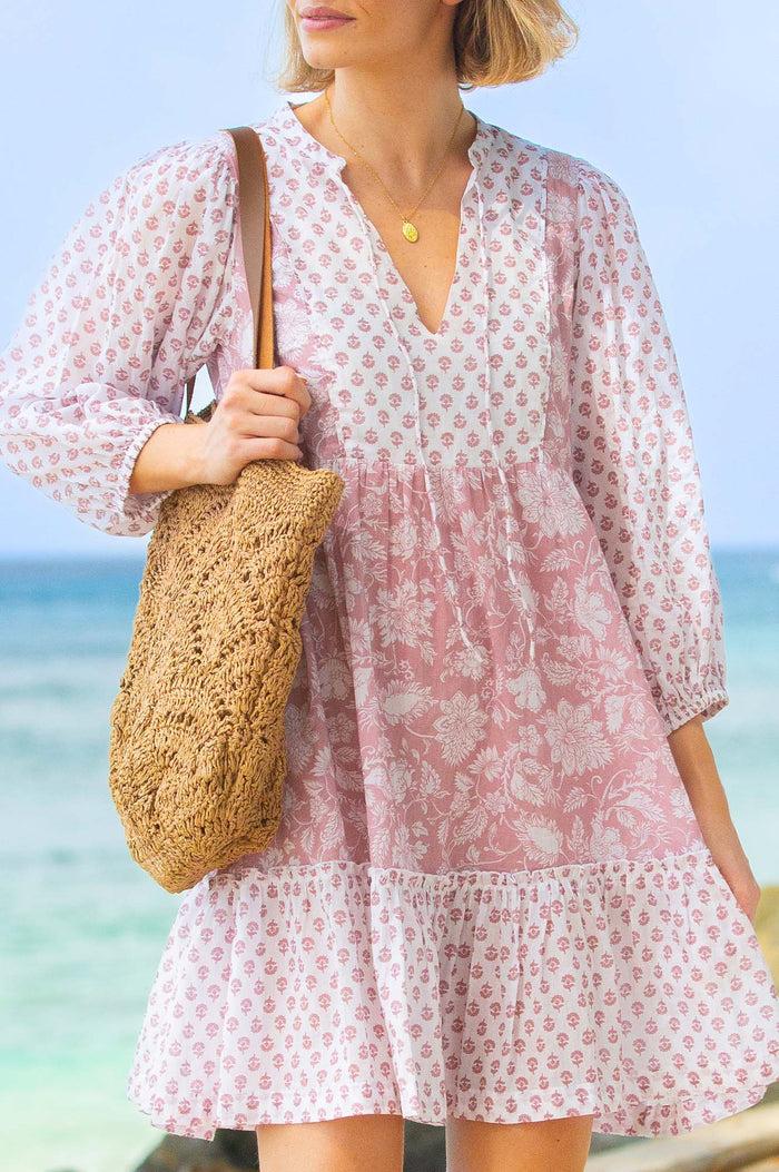 Aspiga Marina Organic Cotton Print Mix Dress