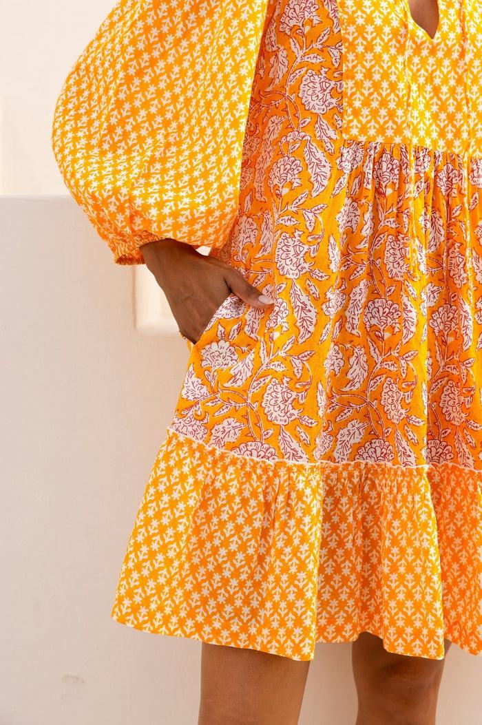 Aspiga Marina Organic Cotton Print Mix Dress