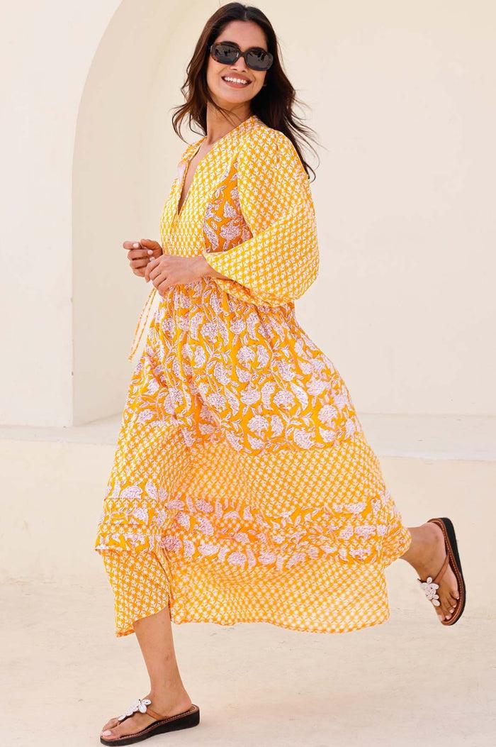 Aspiga Martha Organic Cotton Mix Print Dress