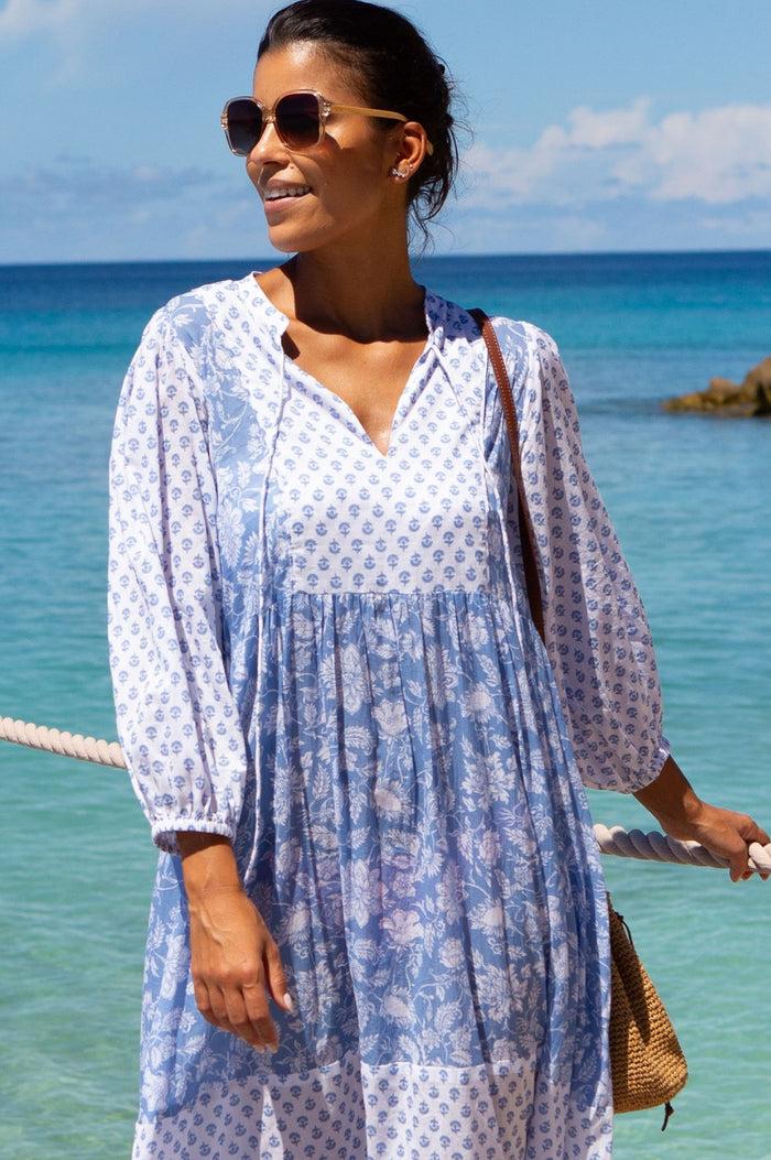 Aspiga Martha Organic Cotton Print Mix Dress